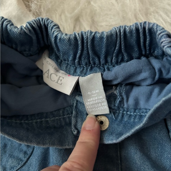 Cute Girly Pairing- Baby Denim Skort & Navy Heart Tip - Picture 3 of 4